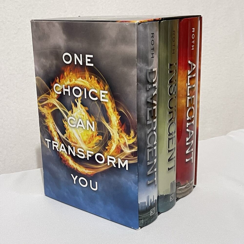 Divergent Dystopian Novel 3-Book Box Set by Veronica Roth 2013 Hardcover